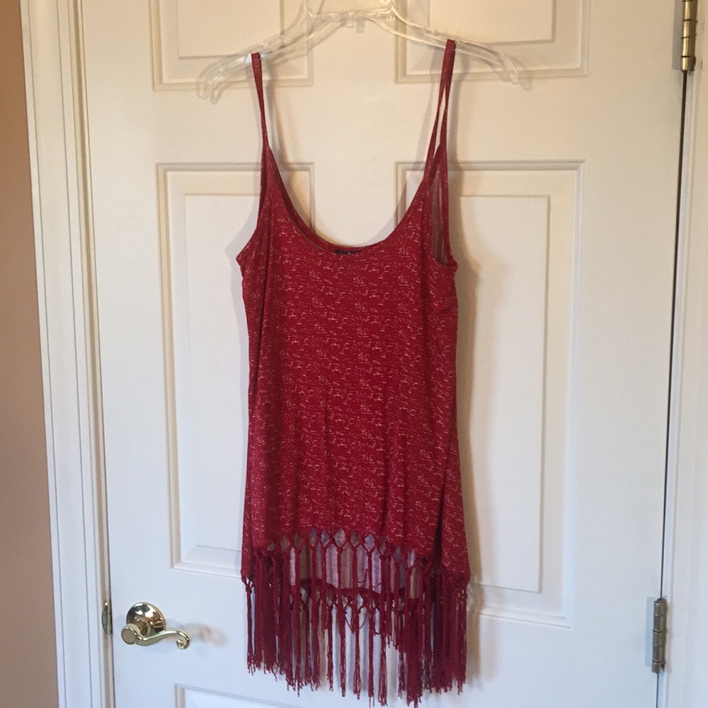 Freshman Red and White Tank Top